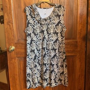 Lulu B Resort Wear sleeveless shift dress. Super fabric is cool, soft, slinky XL